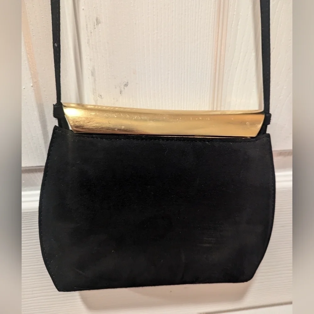 Vintage De Vecchi By Hamilton Hodge Suede Handbag